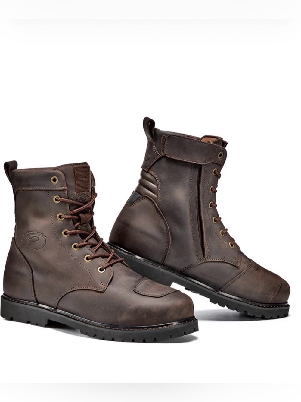 Sidi Denver motorcycle Leather Lace-Up Tactical Boots